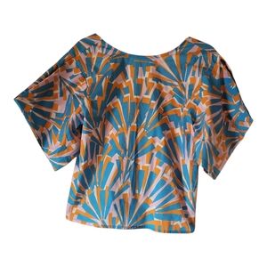 Abstract Patterned Women's Crop Top
